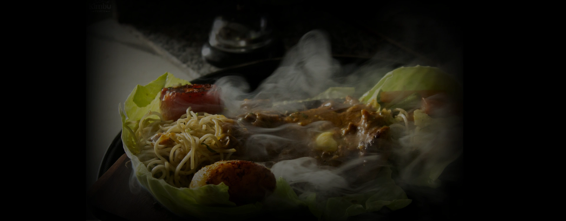 Experience the best sizzlers here ar kimbu restro in tinkune, kathmnadu.